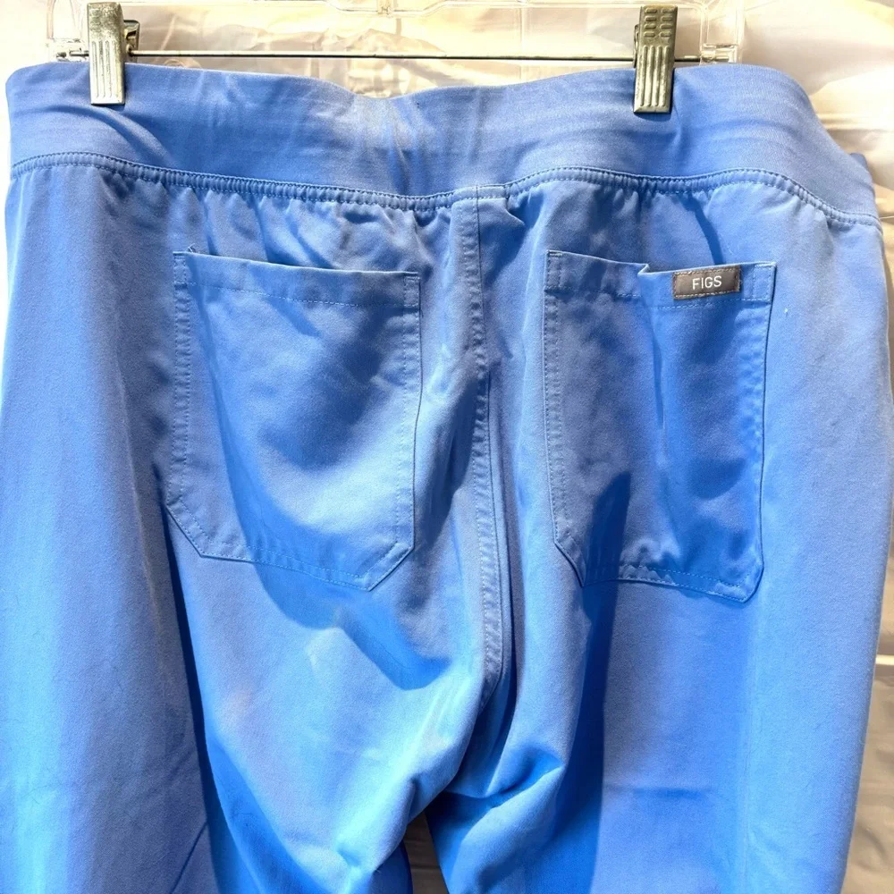 Figs Livingston basic scrub pants bottoms blue SZ XL NWOT